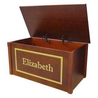 Wood Creations Toy Box with Shadow Bold Font   Toy Storage