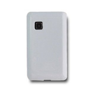 SOGA(TM) White TPU Rubber Skin Cover Case For Tracfone, Straight Talk, Net 10 LG 840G LG840G [SWF41]: Cell Phones & Accessories