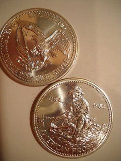 1985 Engelhard Prospector 1 oz troy .999+ fine silver Very NICE coins no scratch: Everything Else