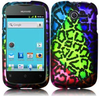 Huawei Ascend Y M866 ( Straight Talk , Net10 , Tracfone , US Cellular ) Phone Case Accessory Stunning Leopard Design Hard Snap On Cover with Free Gift Aplus Pouch: Cell Phones & Accessories