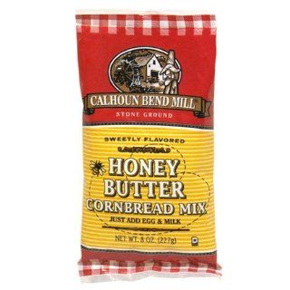 Calhoun Bend Cornbread Mix, Honey Butter, 8 Ounce Packages (Pack of 12) : Bread Mixes : Grocery & Gourmet Food
