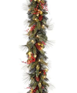 6 ft. Holiday Decorated Pre lit Garland   Swags & Garland