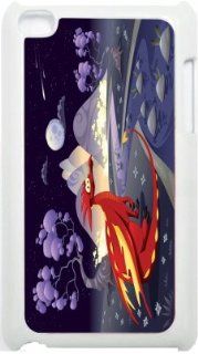 Rikki KnightTM Dragon In Landscape In The Night Design iPod Touch White 4th Generation Hard Shell Case: Computers & Accessories