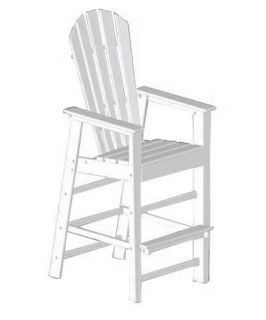 POLYWOOD® Recycled Plastic South Beach Bar Chair   Adirondack Chairs