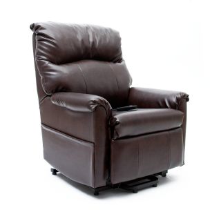 Mega Motion Tommie 2 Position Wall Hugger   Coffee   Leather Recliners