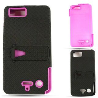 Motorola Droid X2 MB870 Jelly Purple Skin Black Snap Case Cover Protector Hard: Cell Phones & Accessories