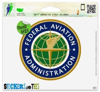 Federal Aviation Administration Car Sticker Indoor Outdoor 4" x 4": Automotive