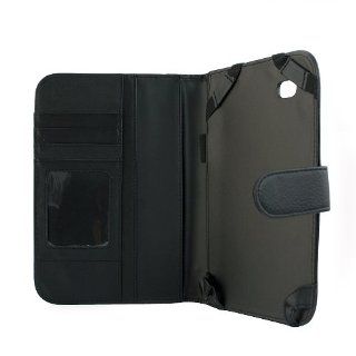 GTMax Black Executive Durable Texture Leather Protector Cover Wallet Case for Samsung Galaxy Tab SCH I800 / P1000 / SGH T849 / SPH P100 / SCH I987: Computers & Accessories