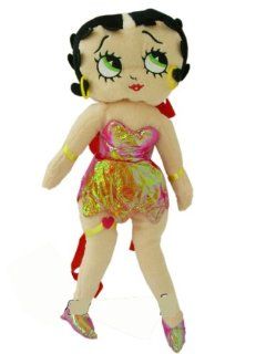 Lovely Betty Boop Plush Backpack in Pink Dress  16in: Sports & Outdoors