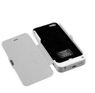 FDL Backup Power Pack with Stand 4200mah Battery Charger Case for Iphone 5 white: Cell Phones & Accessories