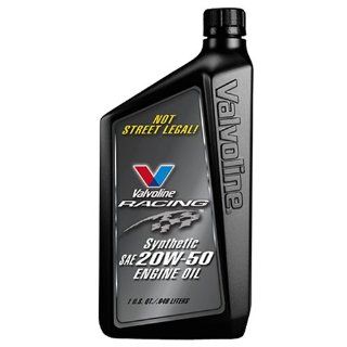 Valvoline VV855  Racing Synthetic 20W50 NOT STREET LEGAL Motor Oil, 1 Quart Bottle (Pack of 6): Automotive