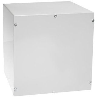 BUD Industries CU 880 Steel Utility Cabinet, 10" Width x 10" Height x 8" Depth, Natural Finish: Electrical Boxes: Industrial & Scientific
