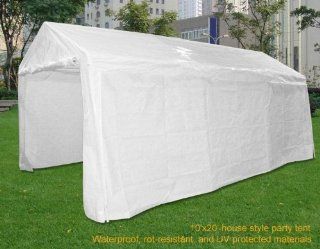 Quictent 20' x 10' Heavy Duty Carport Gazebo Canopy Party Tent Garage Car Shelter 01  Outdoor Canopies  Patio, Lawn & Garden