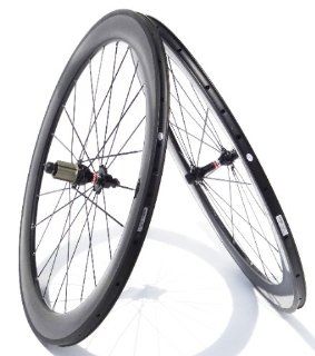 Full Carbon 3K 700C Road Bike Clincher Wheelsets 60mm RIM HUB Spokes : Bike Wheels : Sports & Outdoors