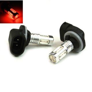 LASM 881 Type 7.5W High Power SMD LED Fog/DRL Bulb Xenon Red Light (1 Pair): Automotive
