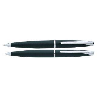 Cross ATX, Basalt Black, Ballpoint Pen and 0.7mm Pencil Set, with Chrome Plated Appointments (881 3) : Fine Writing Instruments : Office Products