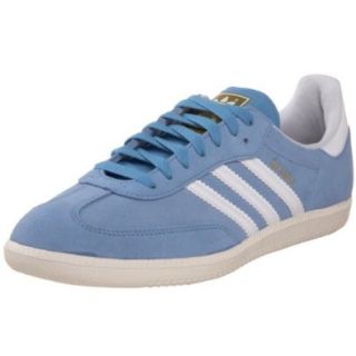 adidas Originals Samba Suede Sneaker,Columbia Blue/White/Chalk,9 M: Shoes