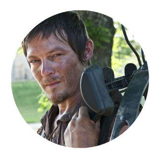 Custom The Walking Dead Mouse Pad Standard Round Mousepad WP 883 : Office Products