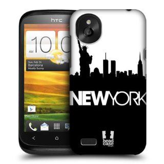Head Case Designs New York Black And White Skyline Hard Back Case Cover For HTC Desire X: Cell Phones & Accessories