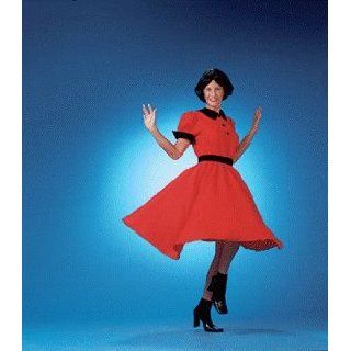 Swing Dance Dress (Red) Adult Halloween Costume Size 12 14 Large Clothing