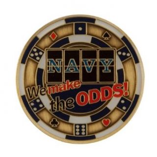 U.S. Navy Division Coin   Black Casino OSFM at  Mens Clothing store: Coin Purses