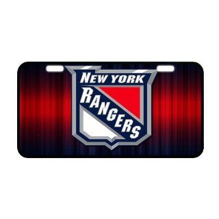 NHL New York Rangers Metal License Plate Frame LP 893 : Sports Fan License Plate Frames : Sports & Outdoors