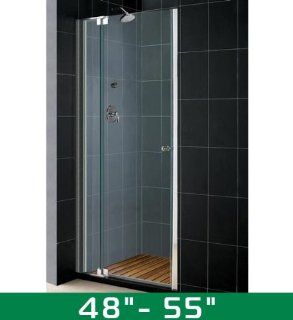 Allure Frameless Pivot Shower Door Opening Width 48"   55" (Adjustable)  