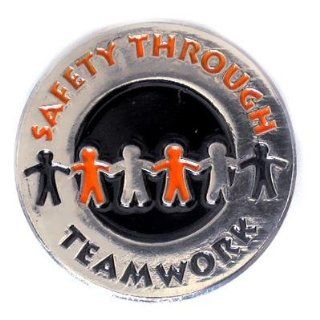 Safety Through Teamwork Pin: Jewelry