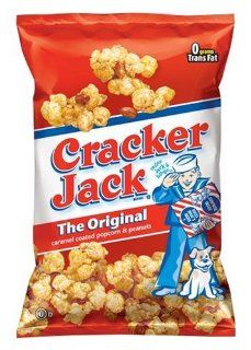 Cracker Jack Caramel Coated Popcorn & Peanuts, Original, 2.875 Ounce Bags (Pack of 36) : Popped Popcorn : Grocery & Gourmet Food