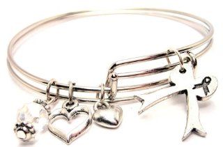 Chubby Chico Charms 2 Bengal Bracelets Bow with Ribbon Awareness Charm Jewelry