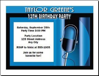 Music Performer Birthday Party Invitations: Toys & Games
