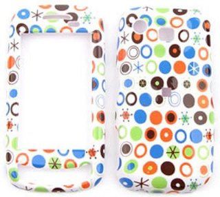 Samsung Impression A877   Colorful Cute Polka Dots on White  Hard Case/Cover/Faceplate/Snap On/Housing/Protector: Cell Phones & Accessories