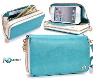 Apple iPhone 5 Runway Clutch/Purse by KroO [Black] Smartphone Case/Wallet with Attachable Wristlet and a Complimentary NextDia ™ Velcro Cable Strap: Cell Phones & Accessories