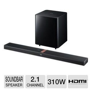 Samsung 2.1 Channel 310 Watt 3D Sound Bar Home Theater Speaker System with Wireless Active Subwoofer, Bluetooth, Vacuum Tube And Digital Amp Technology, Smart Volume, Hd Sound, 3d Sound Plus, Anynet +, Crystal Sound Pro, Dolby Digital, DTS, 3D Video Pass, 