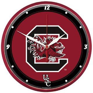 NCAA South Carolina Gamecocks Round Wall Clock   Sports Fan Wall Clocks