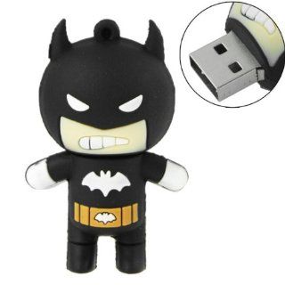 16GB USB Flash Drive Cool Batman Shape 16G Memory Stick U Disk   Black Computers & Accessories