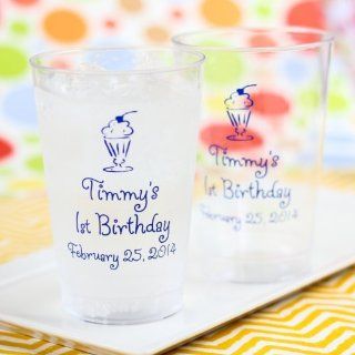 Personalized Clear Plastic Birthday Cups: Health & Personal Care