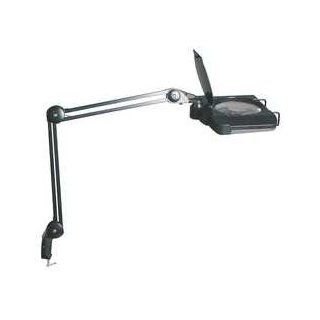 LumaPro 10C910 LED Square Magnifier Lamp, black: Industrial Hardware: Industrial & Scientific