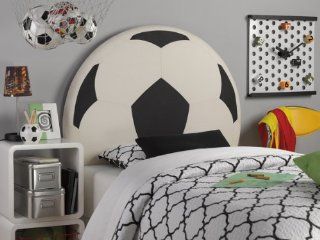 Powell Furniture Upholstered Soccer Ball Headboard, Twin   Childrens Headboards