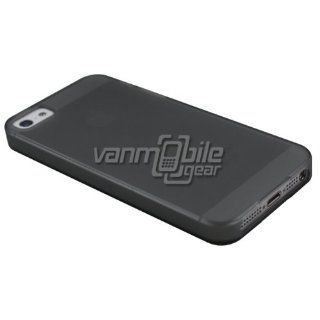 VMG Matte TPU Premium Case Cover For Apple iPhone 5   SMOKE TINTED Premium 1 : Cell Phones & Accessories