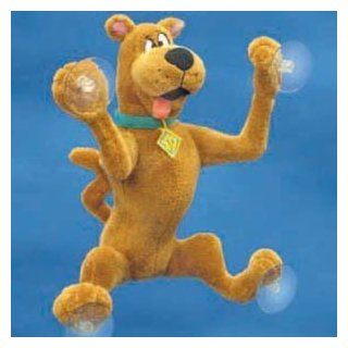 Scooby Doo, 9" Brown Plush Dog with Collar and Suction Cups: Toys & Games
