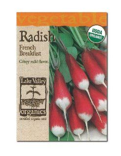 Lake Valley Seed 891 Organic Radish Seed, French Breakfast, 4 Gram Packet (Discontinued by Manufacturer) : Vegetable Plants : Patio, Lawn & Garden