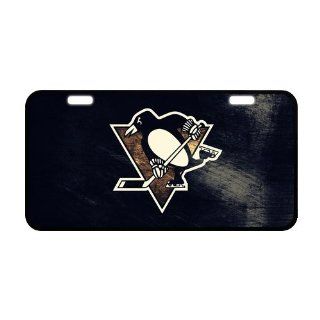 NHL Pittsburgh Penguins Metal License Plate Frame LP 914 : Sports Fan License Plate Frames : Sports & Outdoors