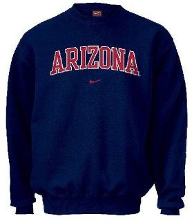 Arizona Wildcats College Embroidered Crewneck Sweatshirt By Nike Team Sports (S=36): Sports & Outdoors