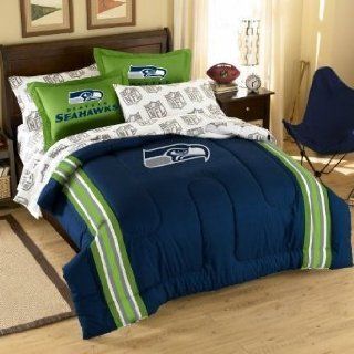 Seattle Seahawks 7 Pc FULL Size Bed in a Bag (Comforter, 1 Flat Sheet, 1 Fitted Sheet, 2 Pillow Cases, 2 Shams) SAVE BIG ON BUNDLING!: Everything Else