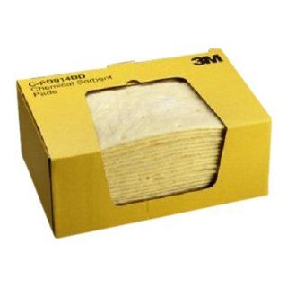 3M Chemical Sorbent Pad C PD914DD, 9 1/4" Length x 14 1/2" Width, 23.5 Gallons Absorption Capacity (Case of 150): Science Lab Spill Containment Supplies: Industrial & Scientific