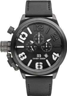 Danish Design IQ14Q917 Stainless Steel Case Black Dial Leather Band Chronograph Men's Watch at  Men's Watch store.