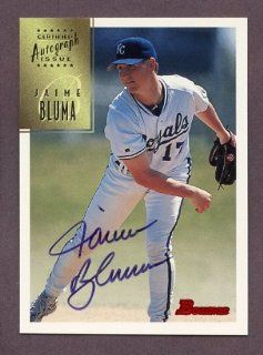 1997 Bowman Certified Autograph Issue #CA007 Jaime Bluma Royals NR MT 202782 Kit Young Cards: Sports Collectibles