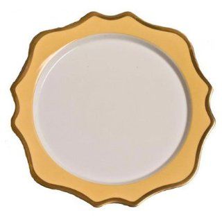 Anna's Palette Sunburst Yellow Charger Plate: Dinnerware Sets: Kitchen & Dining