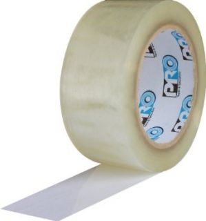 ProTapes Pro 919 Rubber Heavy Duty Carton Sealing Tape with Polypropylene Backing, 3.46 mil Thick, 60 yds Length x 2" Width, Clear (Pack of 36): Industrial & Scientific